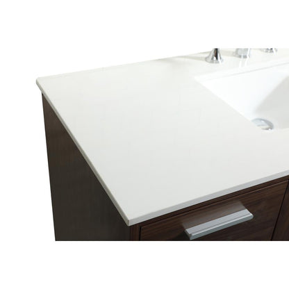 48 inch bathroom vanity in Walnut