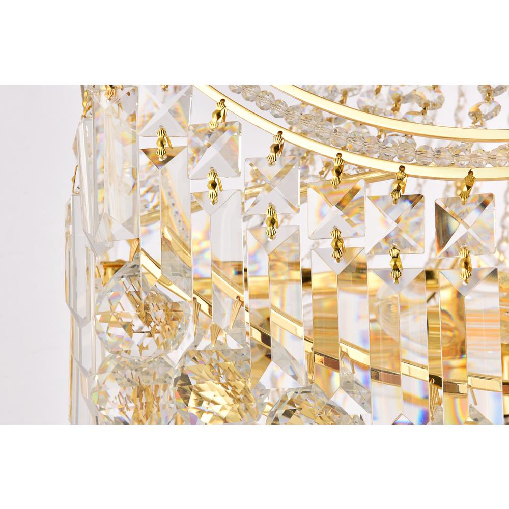 Corona 24 light Gold Chandelier Clear Royal Cut Crystal