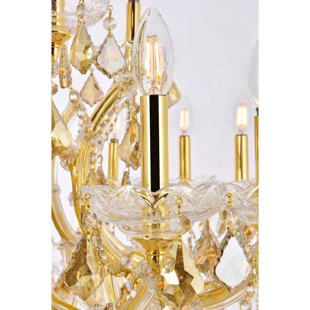 Maria Theresa 41 light Gold Chandelier Golden Teak (Smoky) Royal Cut Crystal