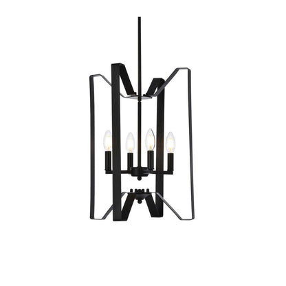 Hoffman 4 lights pendant in black