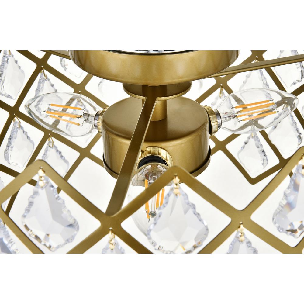 Lyla 13 inch flush mount in brass