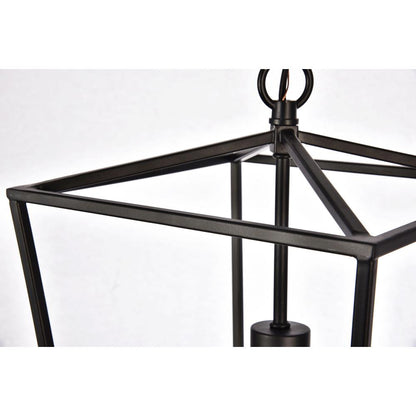 Maddox Collection Pendant D9.75 H14.5 Lt:1 Black Finish