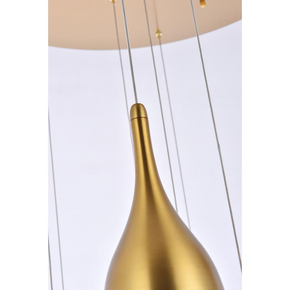 Amherst 30 inch LED chandelier in satin gold