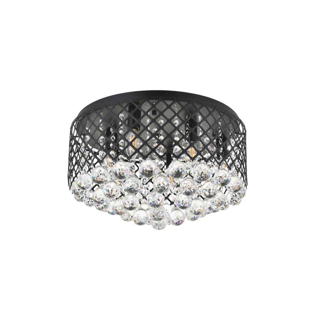 Tully 6 light Matte Black Flush Mount