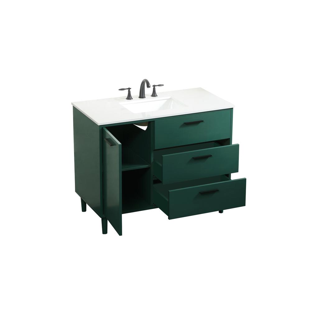 42 inch bathroom vanity in Green