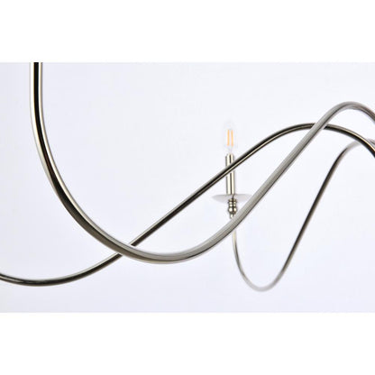 Rohan 30 inch chandelier in polished nickel