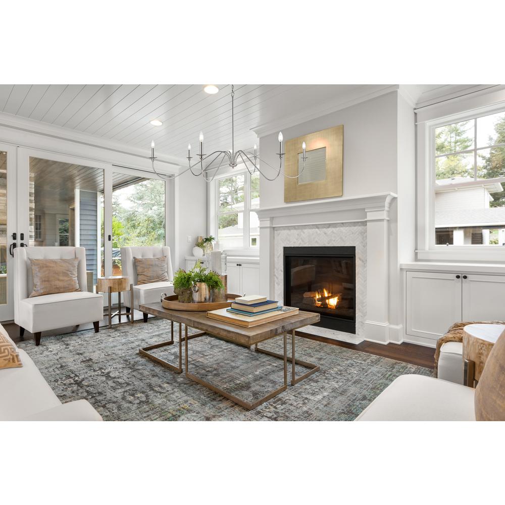 Rohan 60 inch chandelier in Polished Nickel