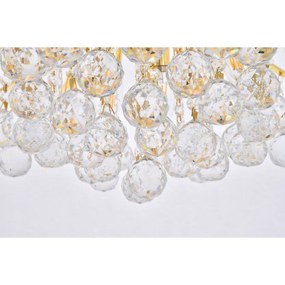 Toureg 10 light Gold Pendant Clear Royal Cut Crystal