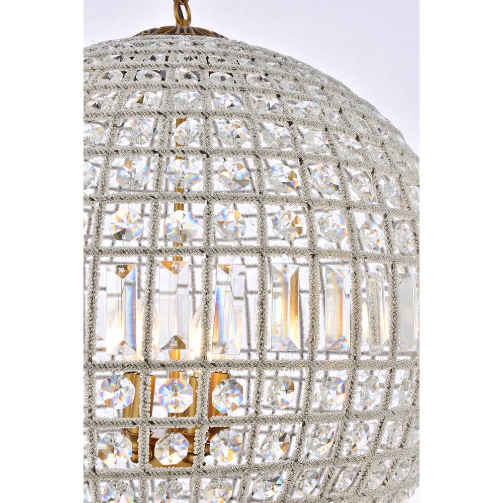 Olivia 5 light French Gold Chandelier Clear Royal Cut Crystal