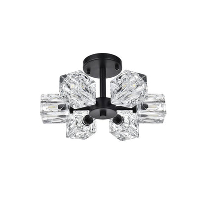 Lyra 14 inch Flush Mount in Black