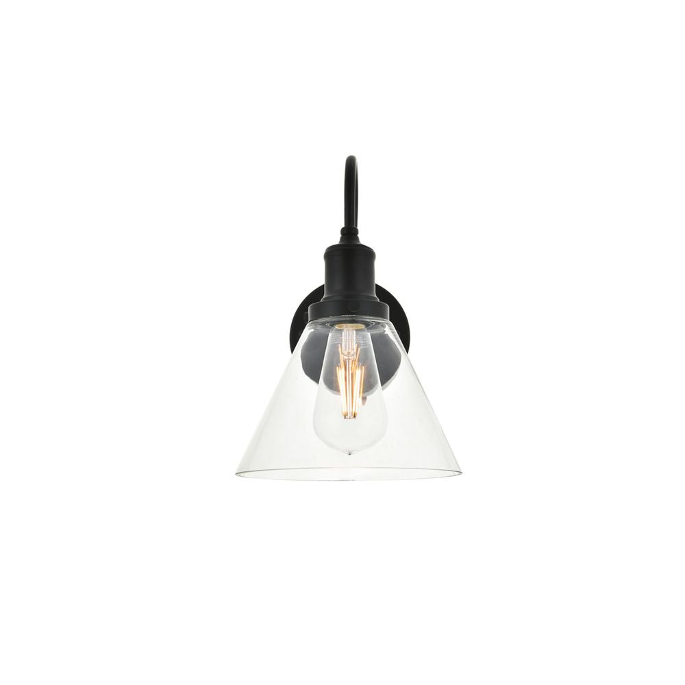 Histoire 1 light black Wall Sconce