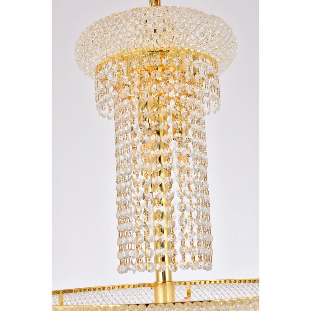 Spiral 22 light Gold Chandelier Clear Royal Cut Crystal