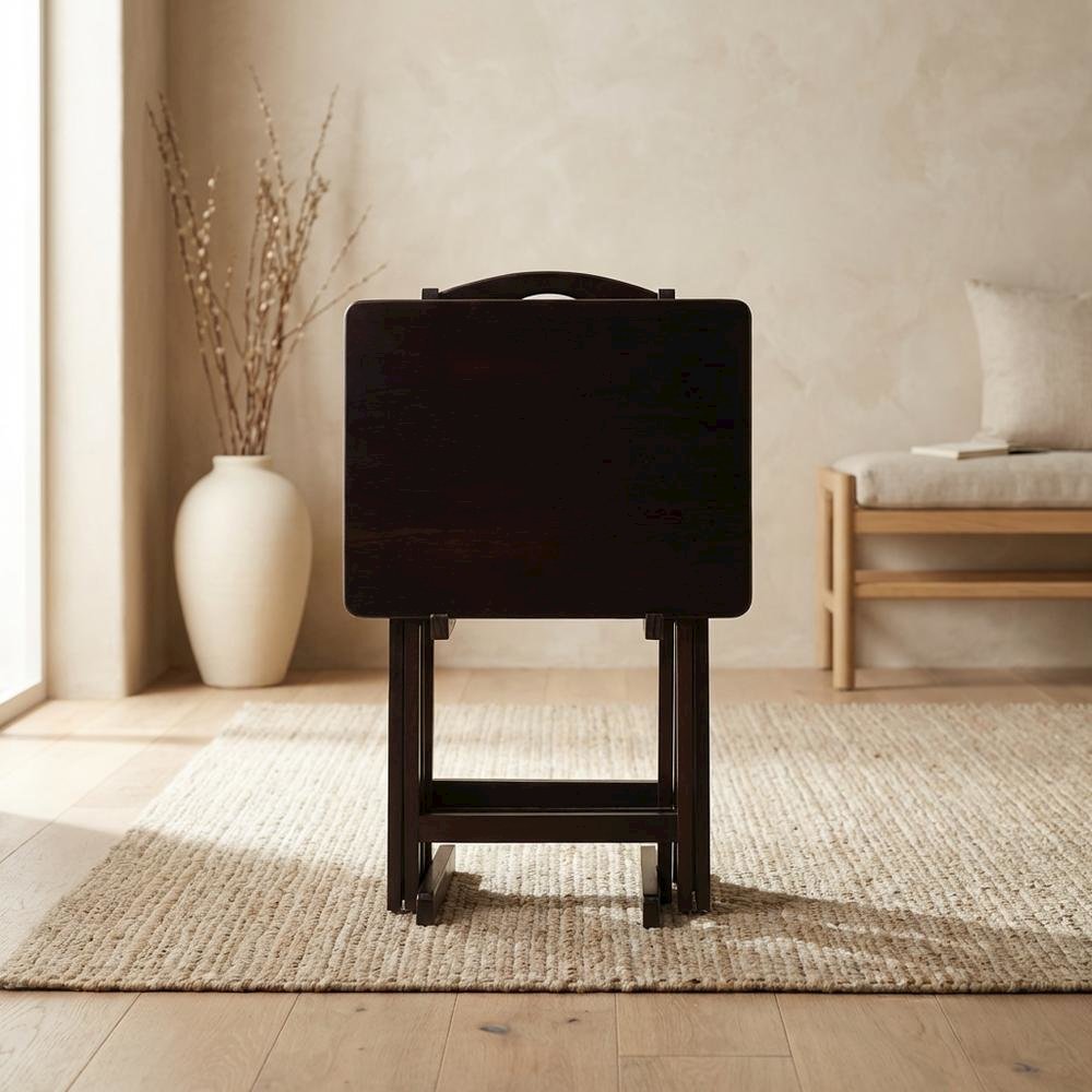 Espresso, Tray Table, Removable Tray Top, Quality Build