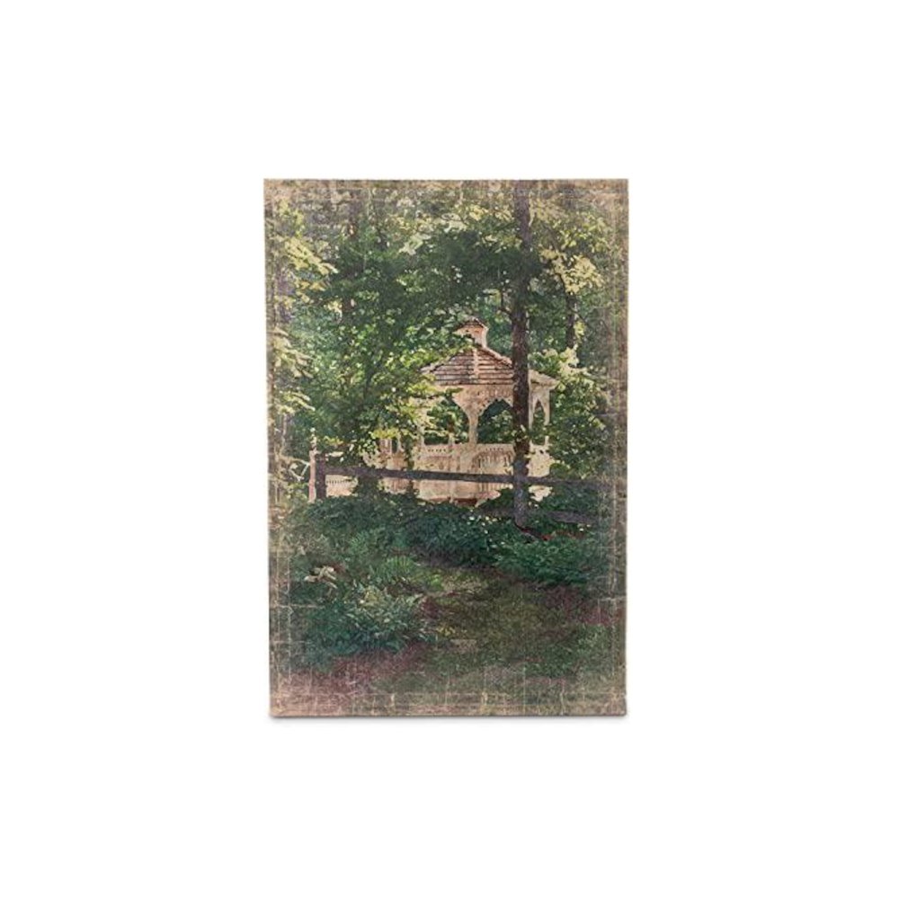Secret Garden Gazebo Print on Canvas
