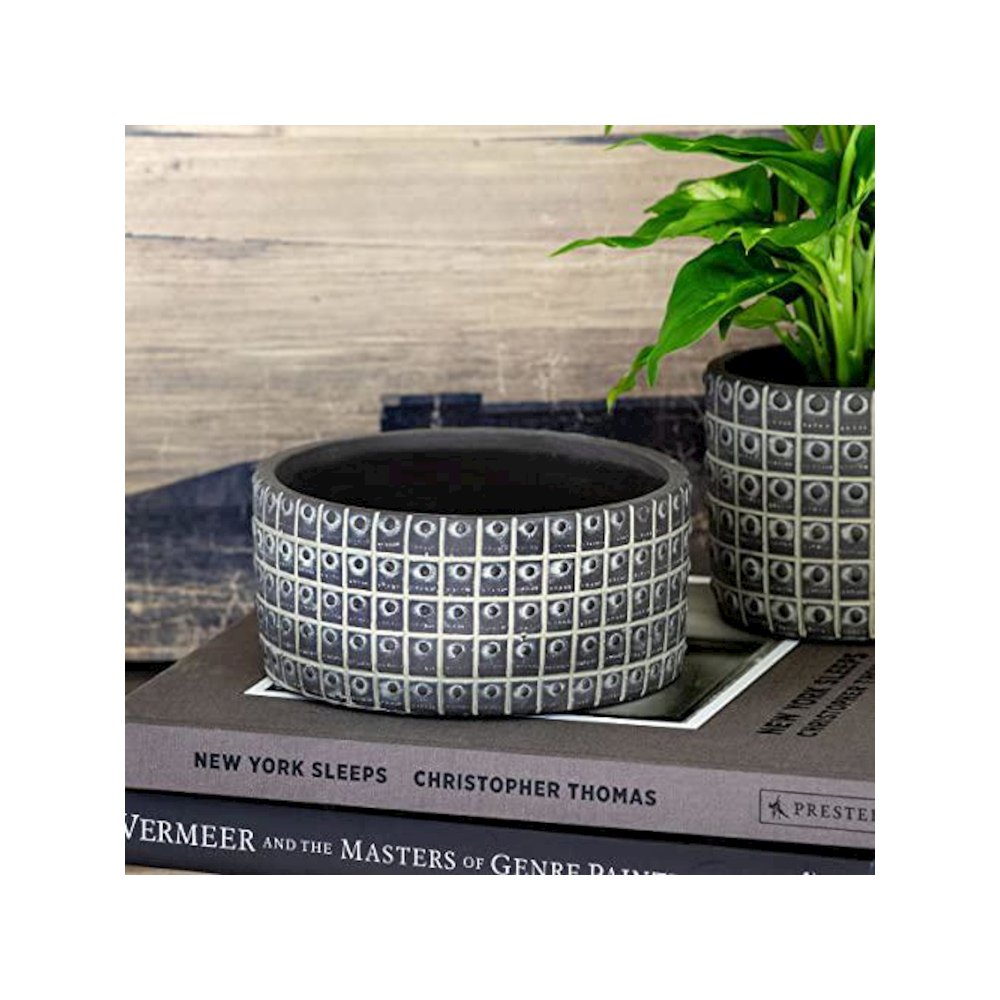 Rivet Pattern Low Planter