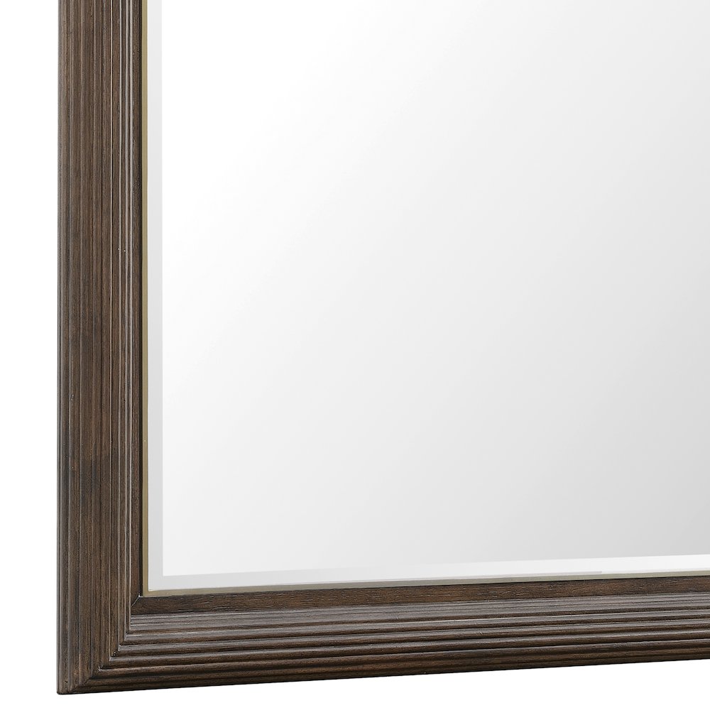Asher Park Dresser Mirror, Piano Brown Finish