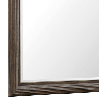 Asher Park Dresser Mirror, Piano Brown Finish