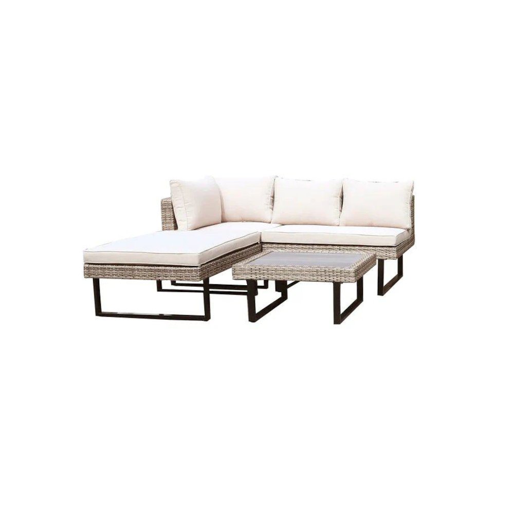Outdoor Corner Patio Sectional & Tables