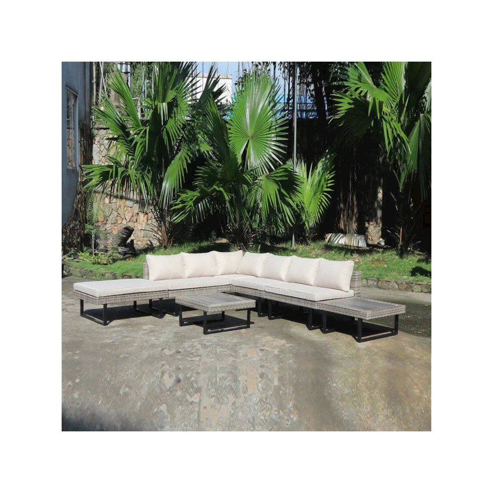 Outdoor Corner Patio Sectional & Tables
