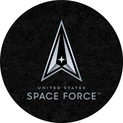 United States Space Force 42" Tall - 30" Top Pub Table with Chrome Finish