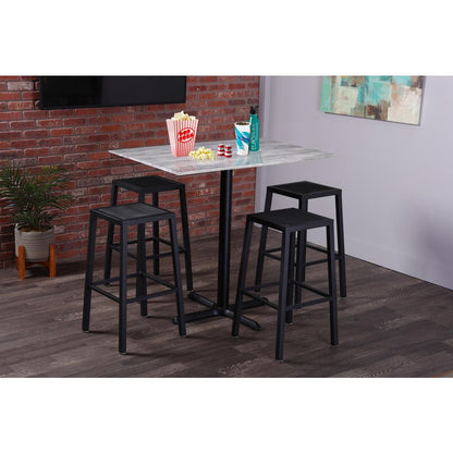 36" Tall OD214 Indoor/Outdoor All-Season Table with 36" Rustic Top