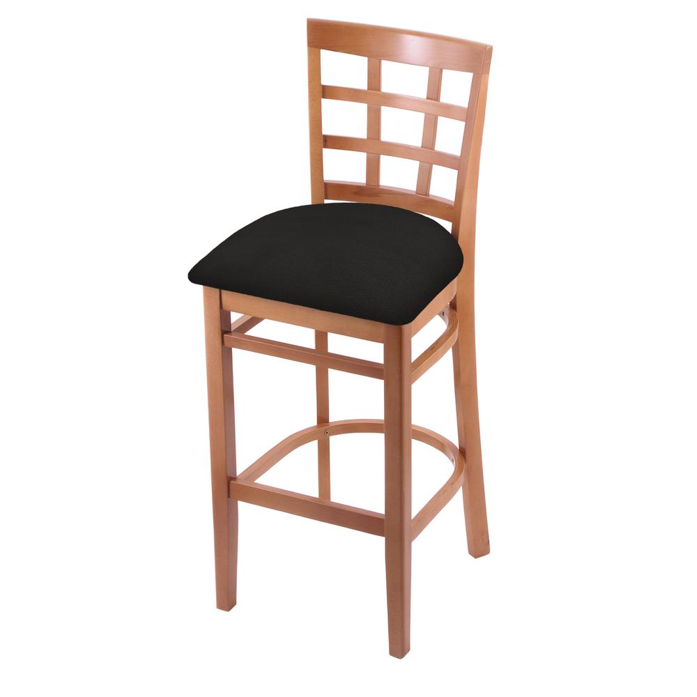 3130 30" Bar Stool with Medium Finish and Canter Espresso Seat