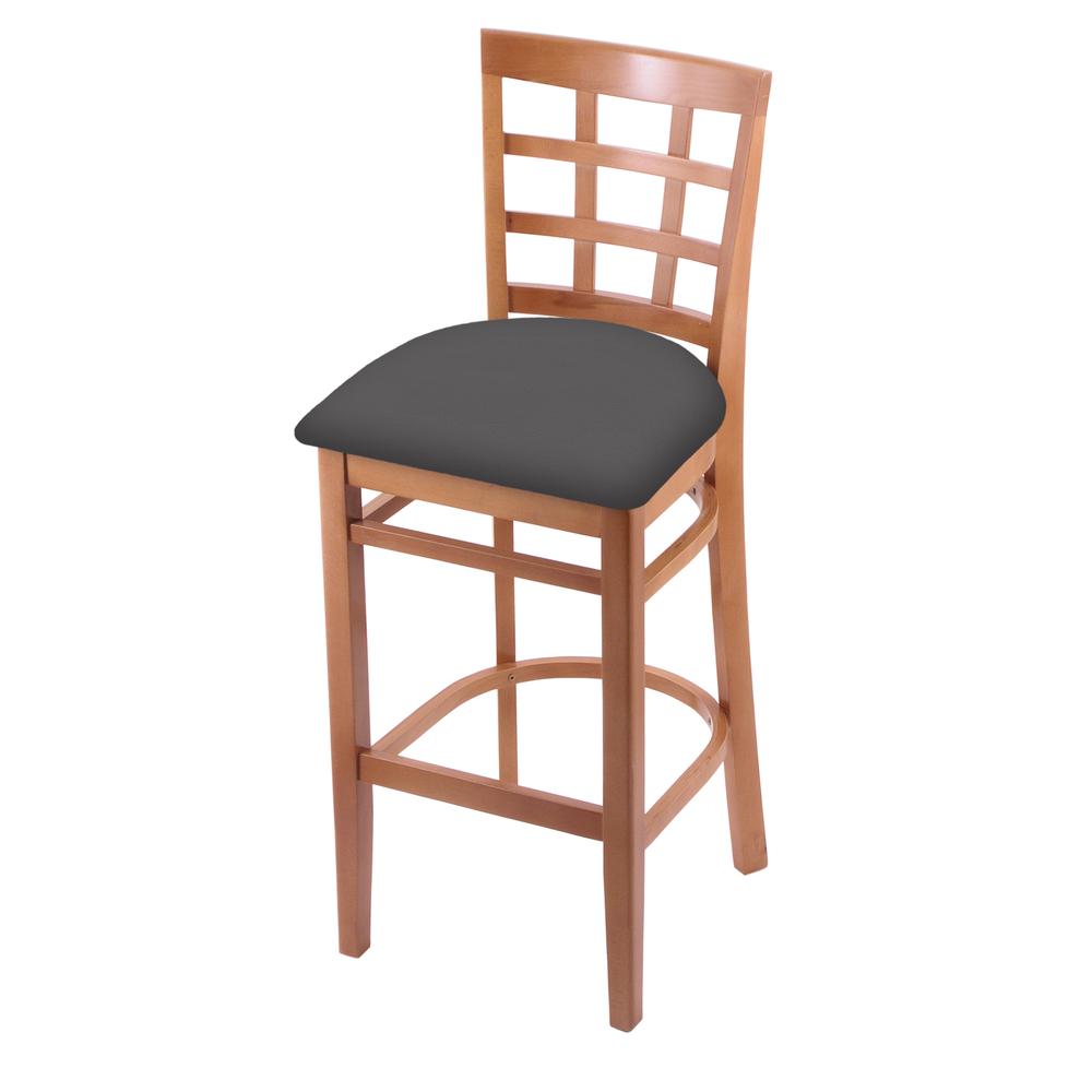 3130 30" Bar Stool with Medium Finish and Canter Storm Seat