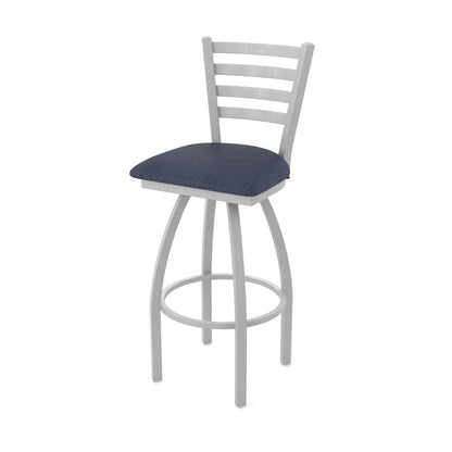 410 Jackie 36" Swivel Bar Stool with Anodized Nickel Finish and Graph Anchor Seat