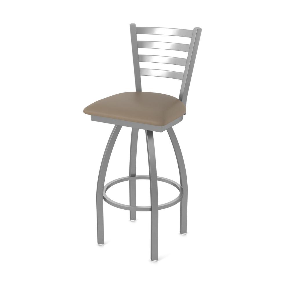 410 Jackie Stainless Steel 30" Swivel Bar Stool with Canter Earth Seat