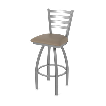 410 Jackie Stainless Steel 30" Swivel Bar Stool with Canter Earth Seat