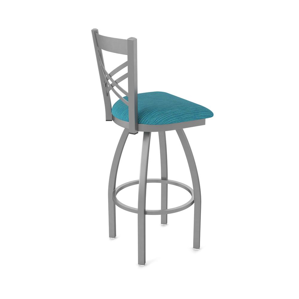 820 Catalina Stainless Steel 30" Swivel Bar Stool with Graph Tidal Seat