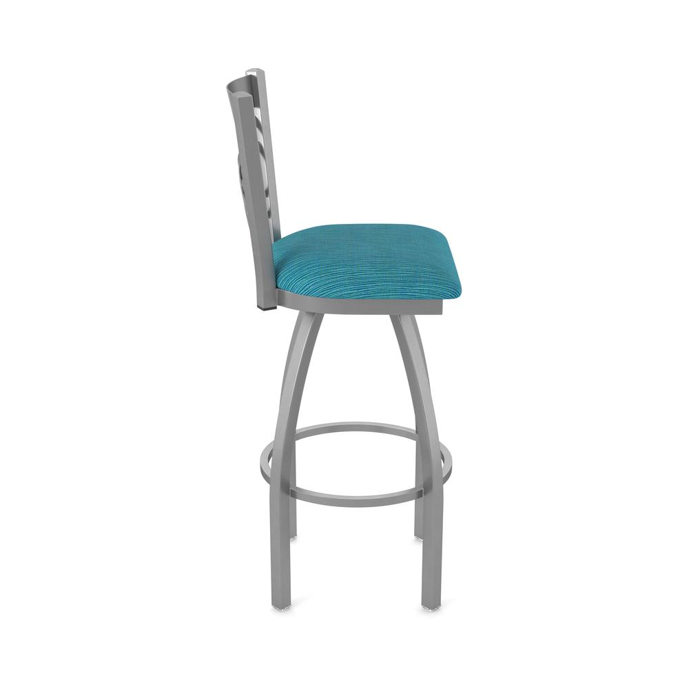 820 Catalina Stainless Steel 30" Swivel Bar Stool with Graph Tidal Seat