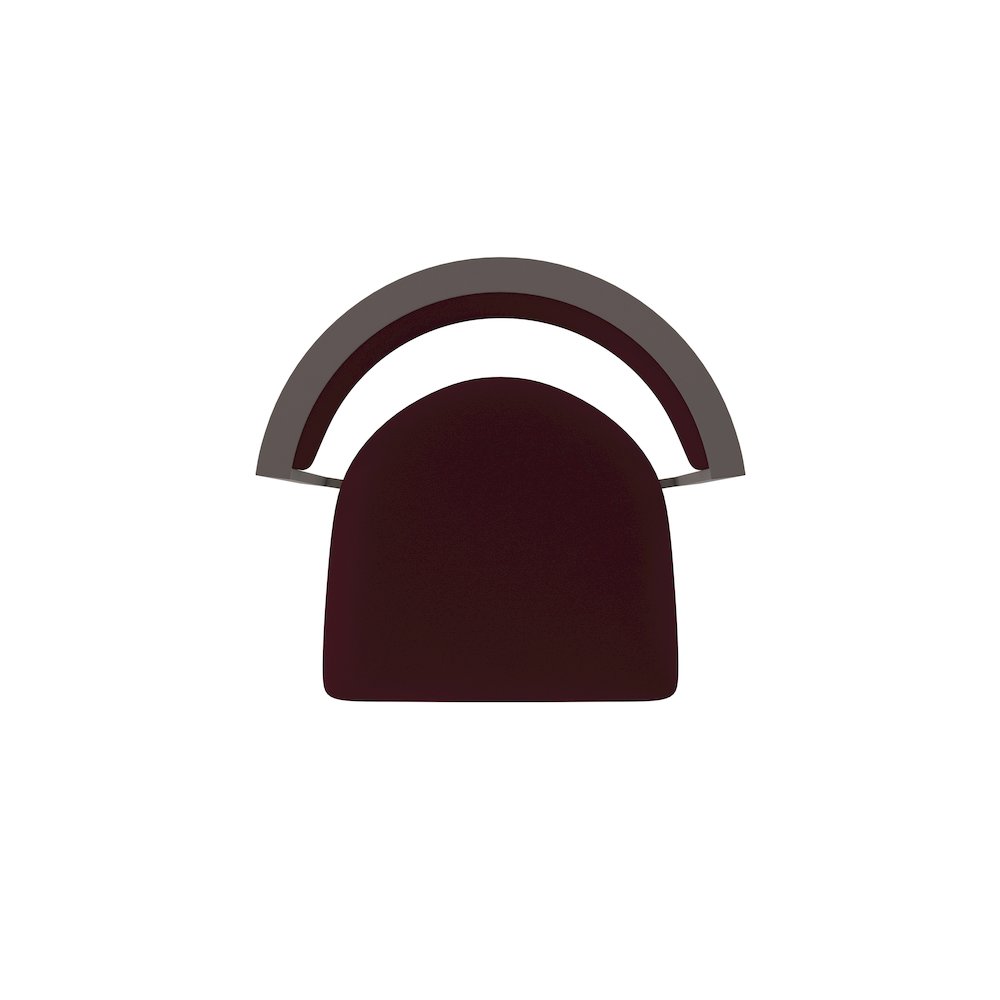 Swivel Bar Stool with Bronze Finish and Canter Bordeaux Seat and Back