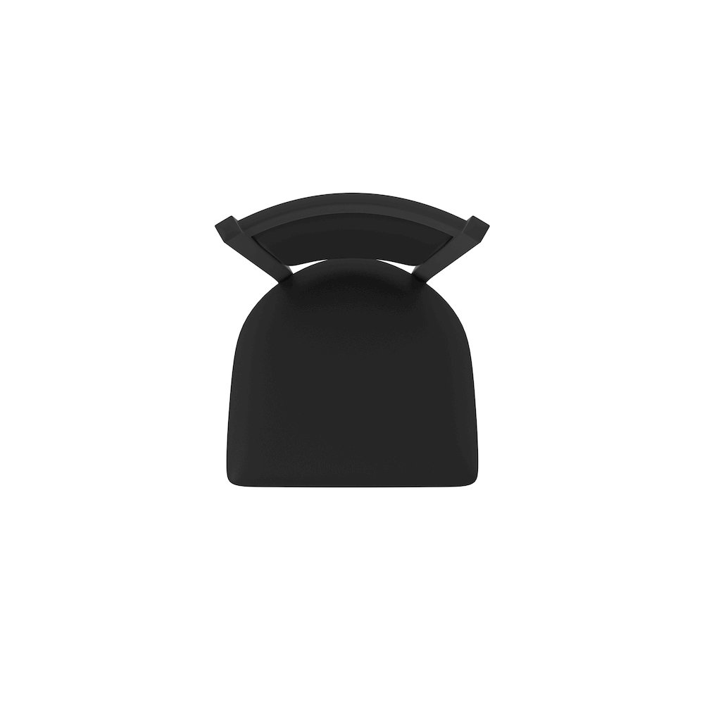 Swivel Bar Stool with Black Wrinkle Finish and Black Vinyl Seat and Back