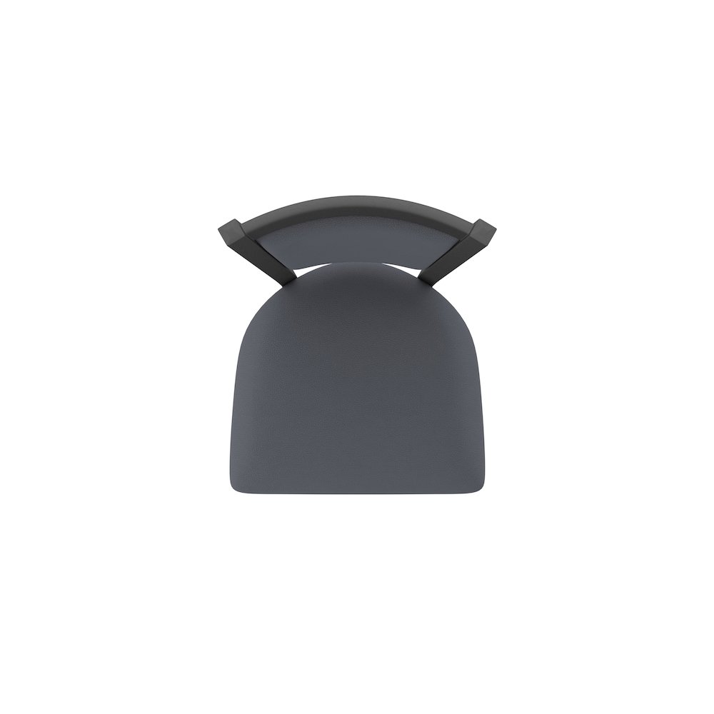 Swivel Bar Stool with Pewter Finish and Canter Storm Seat and Back
