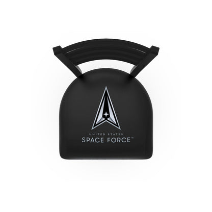 U.S. Space Force 30" Swivel Bar Stool with Black Wrinkle Finish