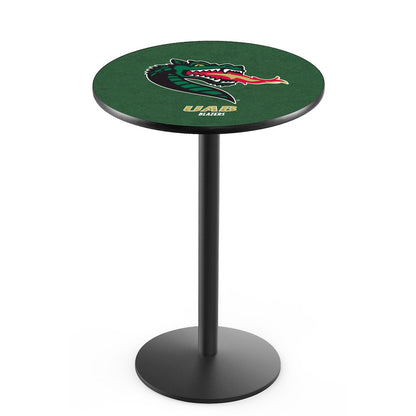 L214 University of Alabama at Birmingham 36" Tall - 36" Top Pub Table with Black Wrinkle Finish
