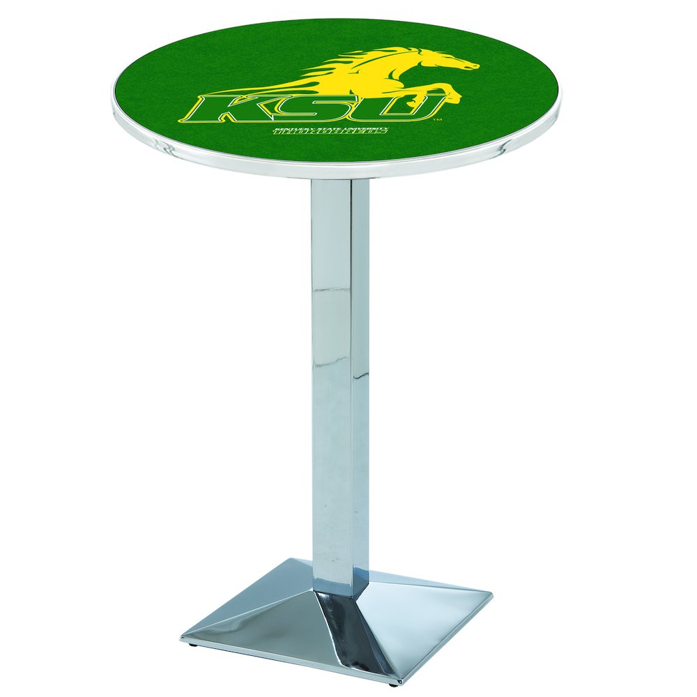 L217 Kentucky State University 36' Tall - 36' Top Pub Table w/ Chrome Finish