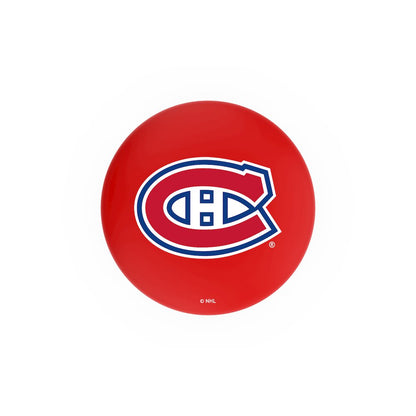 36" L8C2C - Chrome Montreal Canadiens Swivel Bar Stool with Accent Ring by Holland Bar Stool Company