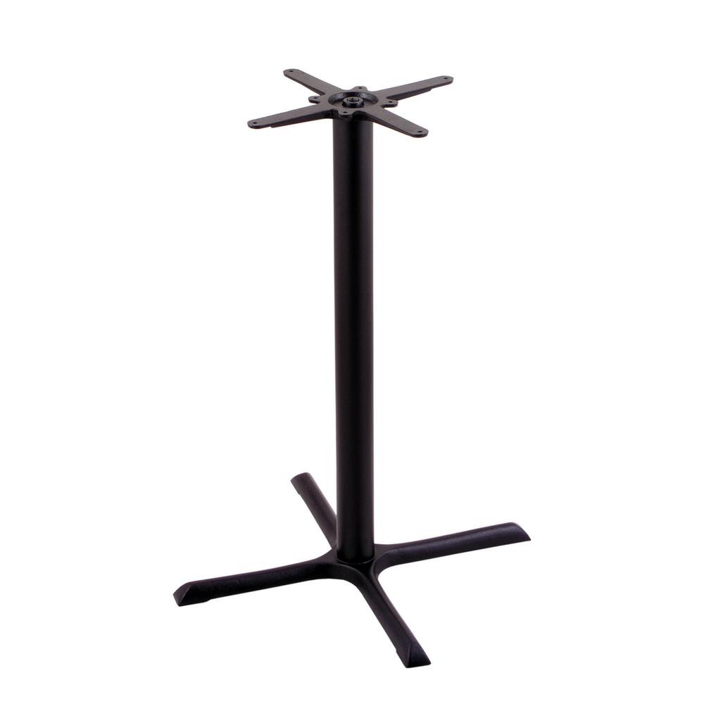 211 Black Cast Iron Counter Height Base with 30" x 30" X-Style Foot