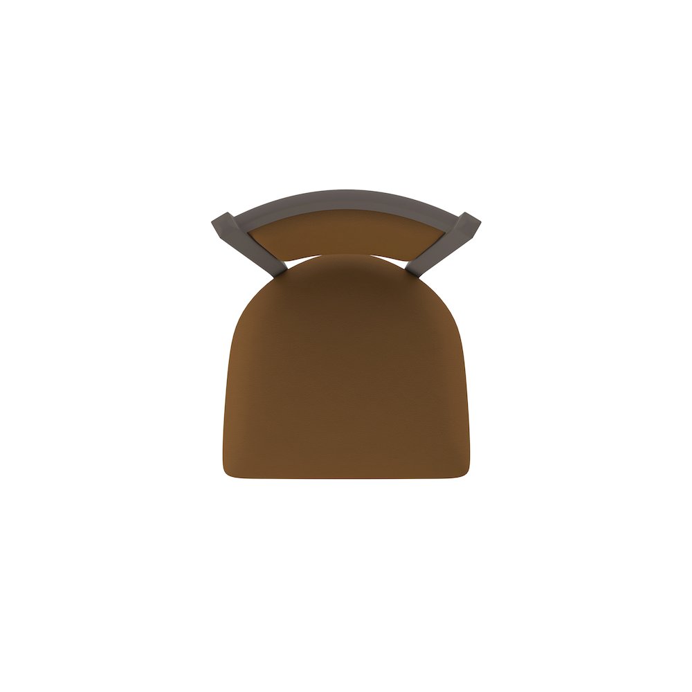 Swivel Bar Stool with Bronze Finish and Canter Thatch Seat and Back