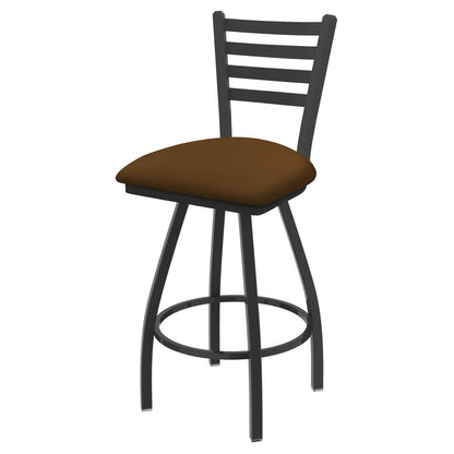 XL 410 Jackie 36" Swivel Extra Tall Bar Stool with Pewter Finish and Canter Thatch Seat