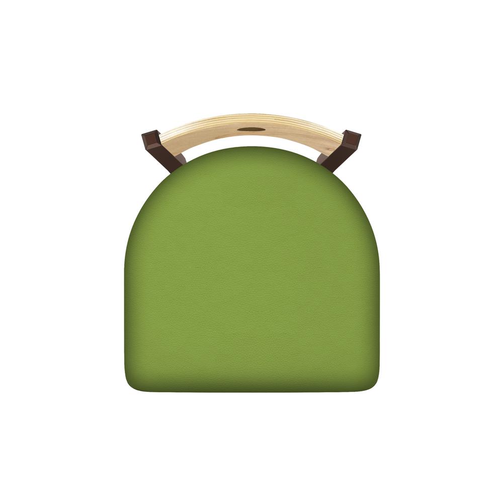 XL 830 Voltaire 36" Swivel Counter Stool with Bronze Finish, Natural Back, and Canter Kiwi Green Seat