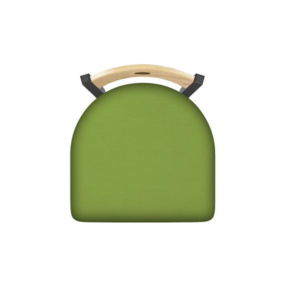 XL 830 Voltaire 36" Swivel Counter Stool with Pewter Finish, Natural Back, and Canter Kiwi Green Seat