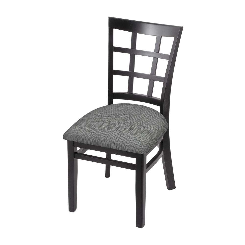 3130 18" Chair with Black Finish and Graph Alpine Seat