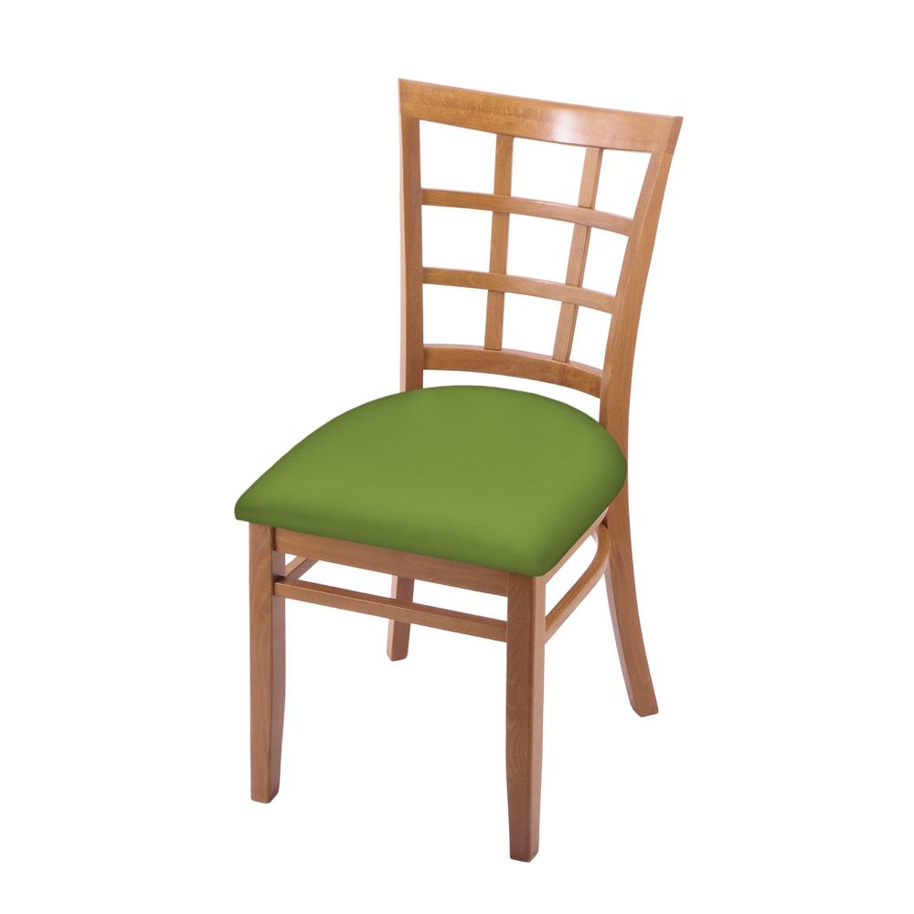 3130 18" Chair with Medium Finish and Canter Kiwi Green Seat