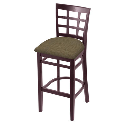 3130 25" Counter Stool with Dark Cherry Finish and Graph Cork Seat