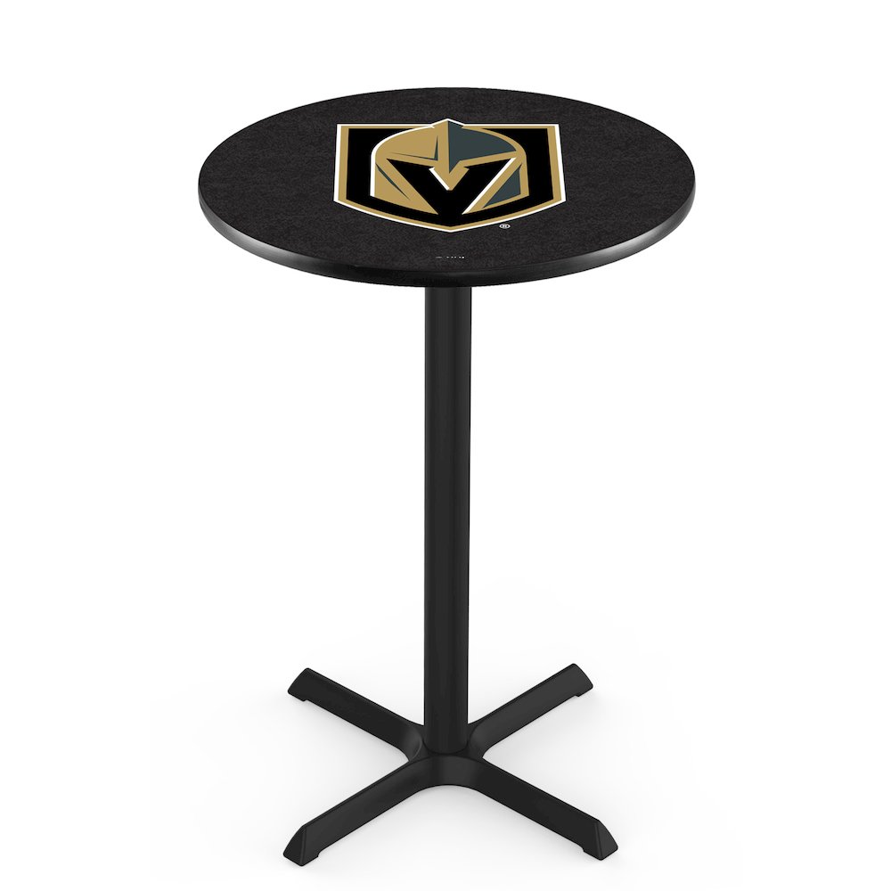 L211 Vegas Golden Knights 42' Tall - 36' Top Pub Table w/ Black Wrinkle Finish (4814)