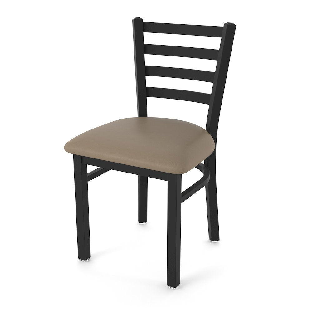 400 Jackie 18" Chair with Black Wrinkle Finish and Canter Earth Seat