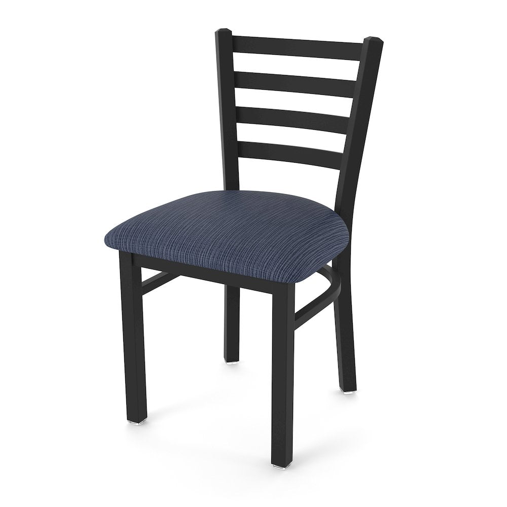 400 Jackie 18" Chair with Black Wrinkle Finish and Graph Anchor Seat